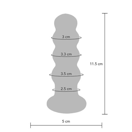 Stakleni analni dildo sa vibracijom | Radiant Vibrating Glass Plug