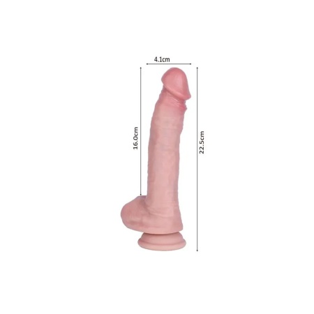 Vibro dildo sa pomeranjem 22.5cm | Stroking &amp; Thrusting Dildo