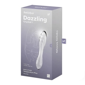 Stakleni Dildo | SATISFYER Dazzling Crystal Glass Dildo Transparent 1