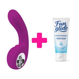 Vibrator sa pomeranjem Gaia i lubrikant | KOMBINUJ I UŠTEDI 126