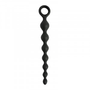 Crne silikonske analne kuglice krug | Anal beads