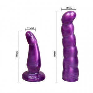 Ljubičasti Dupli Strap on | FEMALE HARNESS ULTRA