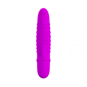 Ljubičasti silikonski vibrator sa dodatnom stimulacijom klitorisa | Arnd
