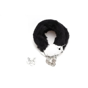 Metalne lisice crno krzno | Furry Fun Cuffs