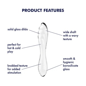 Stakleni Dildo | SATISFYER Dazzling Crystal Glass Dildo Transparent 1