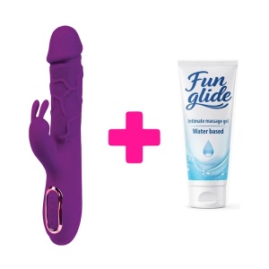 Vibrator sa zagrevanjem Helios purple i lubrikant | KOMBINUJ I UŠTEDI 125