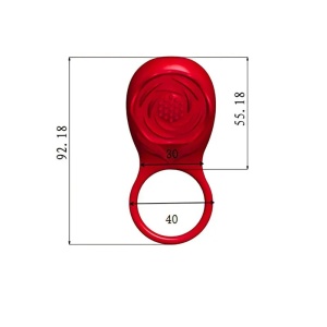 Vibro prsten | Vibrating Rose Cock Ring