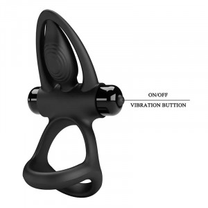 Vibro prsten za penis i testise 10 vibracija | Triangular Cock Ring