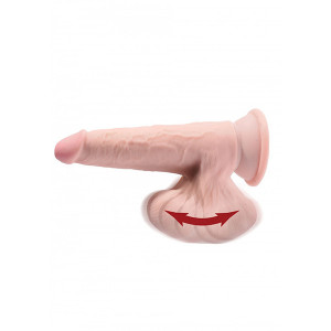 3D Dildo | Dildo sa realističnim testisima 9in