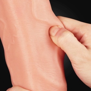 Dildo 30cm | 12in Dual Layered Platinum Silicone Cock