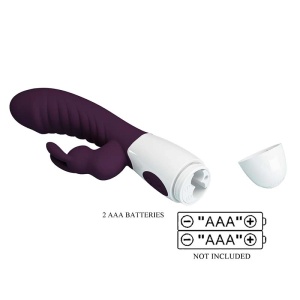 Ljubicasti multifunkcionalni zeka vibrator | Naughty Bunny