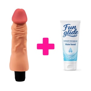 Mekani vibrator 17.8cm the real deal i lubrikant | KOMBINUJ I UŠTEDI 147