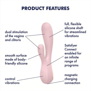 Multifunkcionalni vibrator aplikacija | SATISFYER MONOFLEX PINK