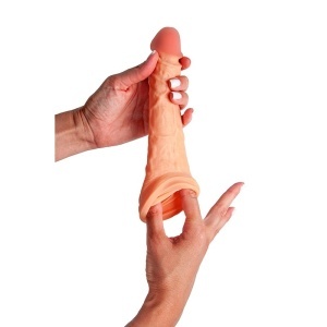 Realisticna navlaka za penis 21.5cm i lubrikant | KOMBINUJ I UŠTEDI 139