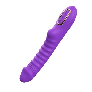 Rebrasti silikonski vibrator Enyalius Purple i lubrikant | KOMBINUJ I UŠTEDI 172