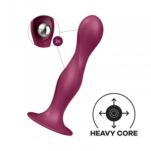 Silikonski dildo | SATISFYER Double Ball-R red