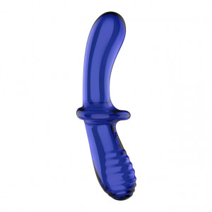 Stakleni Dupli dildo | SATISFYER Double Crystal Glass Dildo Blue