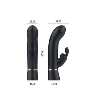 Zeka vibrator | Bespoke Rabbit M Black