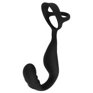 Masažer prostate | Cock Ring with RC Prostate Plug
