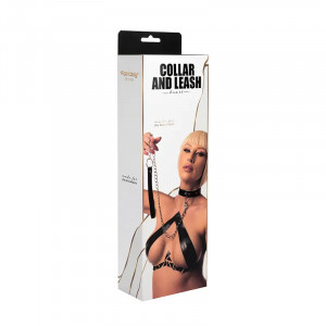 Ogrlica srce sa povodcem | Heart Collar and Leash 