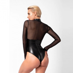 Seksi bodi sa dvostranim rajsferšlusom i prstenovima | Edge wetlook and mesh body with rings