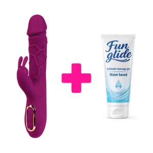 Vibrator sa zagrevanjem Helios Pink i lubrikant | KOMBINUJ I UŠTEDI 124