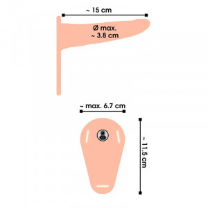 Vibrirajući Strap-On sa bežičnim daljinskim | Vibrating Strap-On