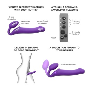 Vibrirajući strap on | Strap-on-me Vibrating Bendable Strap On