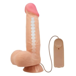Vibro dildo sa kozicom koja se pomera | Cass