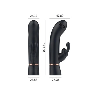 Zeka vibrator | Bespoke Rabbit S Black