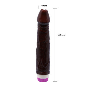 Crni Vibrator 23cm | Waves of Pleasure