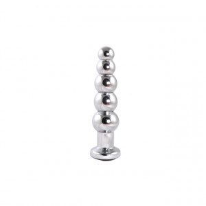 Metalne analne kuglice sa crnim dijamantom | 14cm