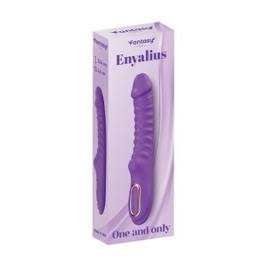 Rebrasti silikonski vibrator Enyalius Purple i lubrikant | KOMBINUJ I UŠTEDI 172