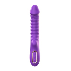Rebrasti silikonski vibrator | Enyalius Purple