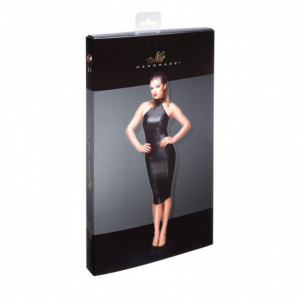Seksi haljina sa rajsferšlusom | Powerwetlook Pencil dress with ring on collar and zipper