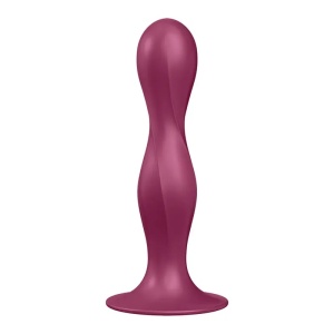 Silikonski dildo | SATISFYER Double Ball-R red