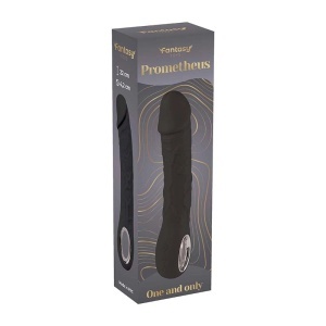 Silikonski vibrator Prometheus black i lubrikant | KOMBINUJ I UŠTEDI 120