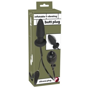 Vibrirajuca analna kupa sa vibracijom | Inflatable Vibrating Butt Plug