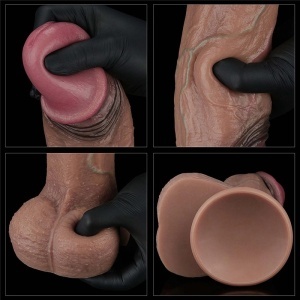 Dildo 28cm 11in | Dual Layered Silicone Cock XXL