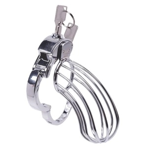 Kavez za penis | Stainless steel cock cage 2 Advanced Locking Mechanism