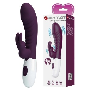 Ljubicasti multifunkcionalni zeka vibrator | Naughty Bunny