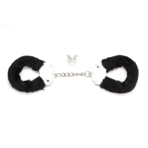 Metalne lisice crno krzno | Furry Fun Cuffs