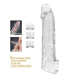 Providna navlaka za penis sa 3 produžetka | Extension Penis Sleeve