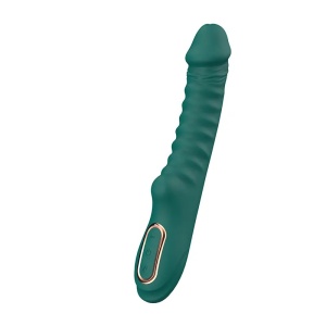 Rebrasti silikonski vibrator | Enyalius Green