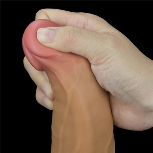 Rotirajuci dildo 23cm | 9in Dual Layered Platinum Silicone Rotator
