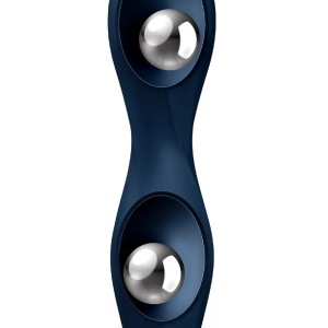 Silikonski dildo | SATISFYER Double Ball-R dark blue