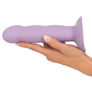 Silikonski vibro dildo | Heart Guy Purple