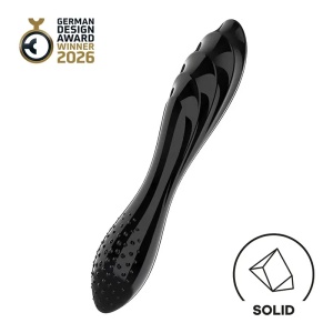 Stakleni Dildo | SATISFYER Dazzling Crystal Glass Dildo Black 1