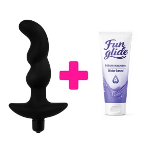Zakrivljeni Analni Vibrator i lubrikant | KOMBINUJ I UŠTEDI 215