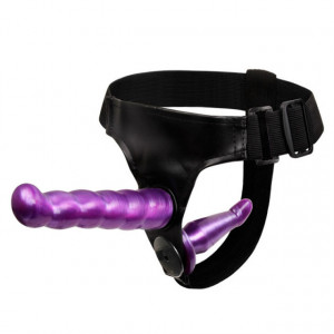 Ljubičasti Dupli Strap on | FEMALE HARNESS ULTRA